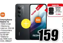 MediaWorld Smartphone Redmi 15 offerta