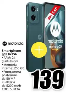 MediaWorld motorola Smartphone 905 8+256 offerta