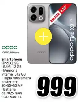 MediaWorld OPPO Smartphone Find X9 5G offerta