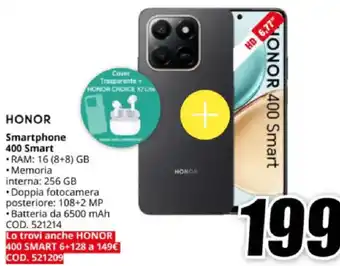 MediaWorld HONOR Smartphone 400 Smart offerta