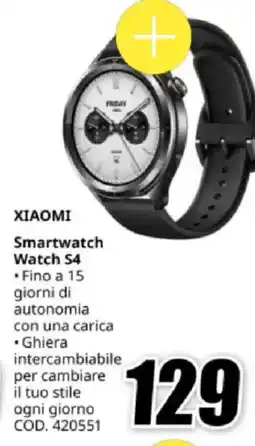 MediaWorld XIAOMI Smartwatch Watch S4 offerta