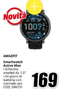 MediaWorld AMAZFIT Smartwatch Active Max offerta