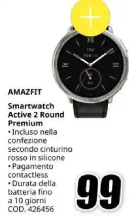 MediaWorld AMAZFIT Smartwatch Active 2 Round Premium offerta