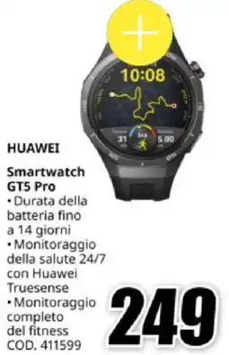 MediaWorld HUAWEI Smartwatch GT5 Pro offerta