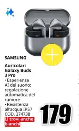 MediaWorld SAMSUNG Auricolari Galaxy Buds 3 Pro offerta