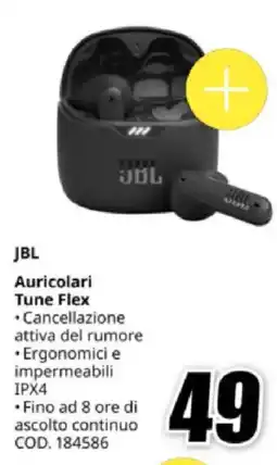 MediaWorld JBL Auricolari Tune Flex offerta
