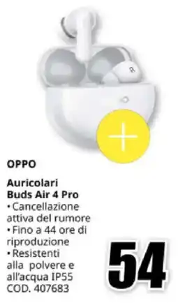 MediaWorld OPPO Auricolari Buds Air 4 Pro offerta