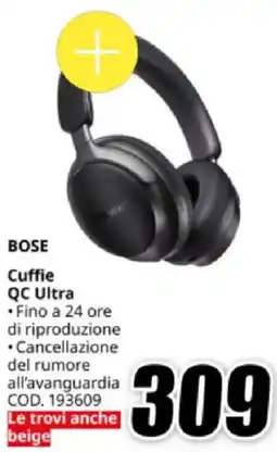 MediaWorld BOSE Cuffie QC Ultra offerta