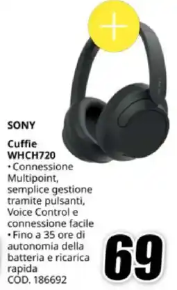 MediaWorld SONY Cuffie WHCH720 offerta