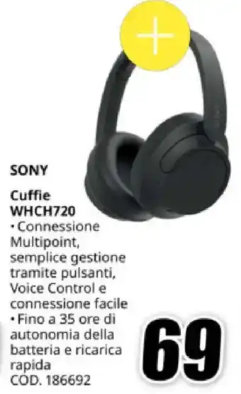 MediaWorld SONY Cuffie WHCH720 offerta