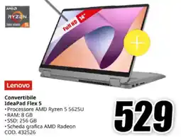 MediaWorld Lenovo Convertibile IdeaPad Flex 5 offerta