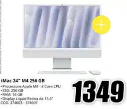 MediaWorld iMac 24" M4 256 GB offerta