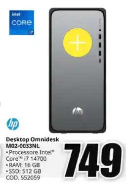 MediaWorld hp Desktop Omnidesk M02-0033NL offerta