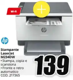 MediaWorld hp Stampante Laserjet M234DW offerta