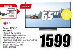 MediaWorld LG Smart TV 65" 65C55LA offerta