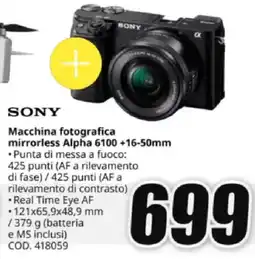 MediaWorld SONY Macchina fotografica offerta