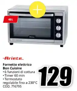 MediaWorld Ariete Fornetto elettrico Bon Cuisine offerta