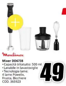 MediaWorld Moulinex Mixer DD6738 offerta