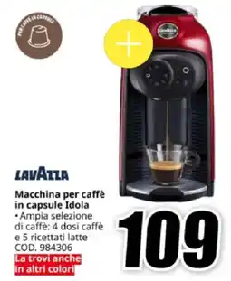 MediaWorld LAVAZZA Macchina per caffè in capsule Idola offerta