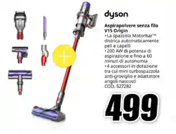 MediaWorld dyson Aspirapolvere senza filo V15 Origin offerta