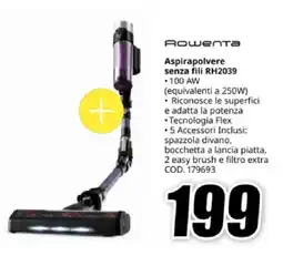MediaWorld Rowenta Aspirapolvere senza fili RH2039 offerta