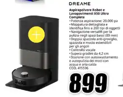 MediaWorld DREAME Aspirapolvere Robot e Lavapavimenti X50 Ultra Complete offerta