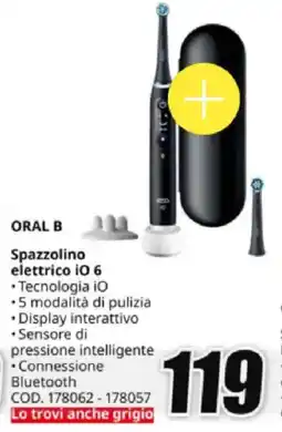MediaWorld ORAL B Spazzolino elettrico iO 6 offerta