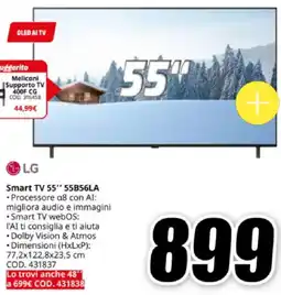MediaWorld LG Smart TV 55" 55B56LA offerta