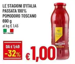 Famila Superstore Le stagioni d'italia passata 100% pomodoro toscano offerta