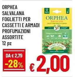 Famila Superstore Orphea salvalana foglietti per cassetti e armadi profumazioni12 pz 12 pz offerta