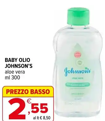 Baby olio JOHNSON'S aloe vera