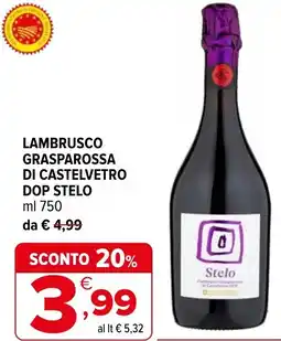 Iperal Lambrusco grasparossa di castelvetro dop STELO offerta