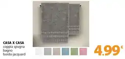 Famila Superstore CASA X CASA coppia spugna bagno bordo jacquard offerta