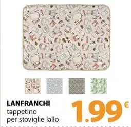 Famila Superstore LANFRANCHI tappetino per stoviglie lallo offerta