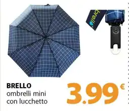 Famila Superstore BRELLO ombrelli mini con lucchetto offerta