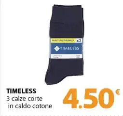 Famila Superstore TIMELESS 3 calze corte in caldo cotone offerta