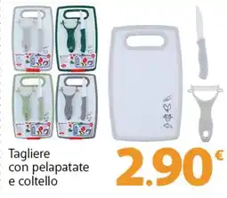 Famila Superstore Tagliere con pelapatate e coltello offerta