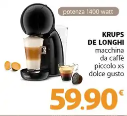 Famila Superstore KRUPS DE LONGHI macchina da caffè piccolo xs dolce gusto offerta