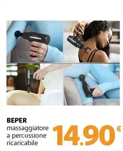 Famila Superstore BEPER massaggiatore a percussione ricaricabile offerta