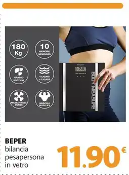 Famila Superstore BEPER bilancia pesapersona in vetro offerta