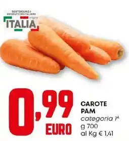Pam Carote pam offerta