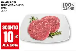 Pam Hamburger di bovino adulto PAM offerta