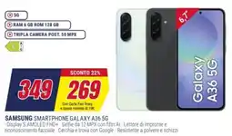 Trony SAMSUNG SMARTPHONE GALAXY A36 5G offerta