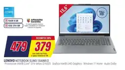Trony LENOVO NOTEBOOK SLIM3 15IAN8 I3 offerta