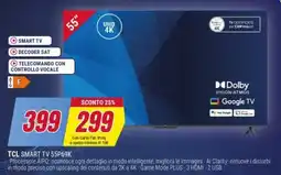Trony TCL SMART TV 55P69K offerta