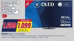 Trony HISENSE SMART TV OLED 65A86 offerta