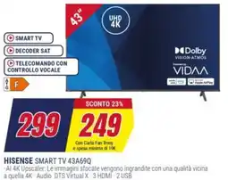 Trony HISENSE SMART TV 43A69Q offerta