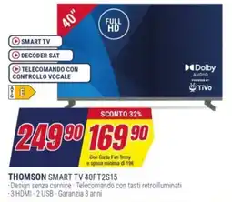 Trony THOMSON SMART TV 40FT2S15 offerta