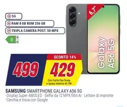 Trony SAMSUNG SMARTPHONE GALAXY A56 5G offerta