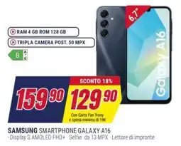 Trony SAMSUNG SMARTPHONE GALAXY A16 offerta